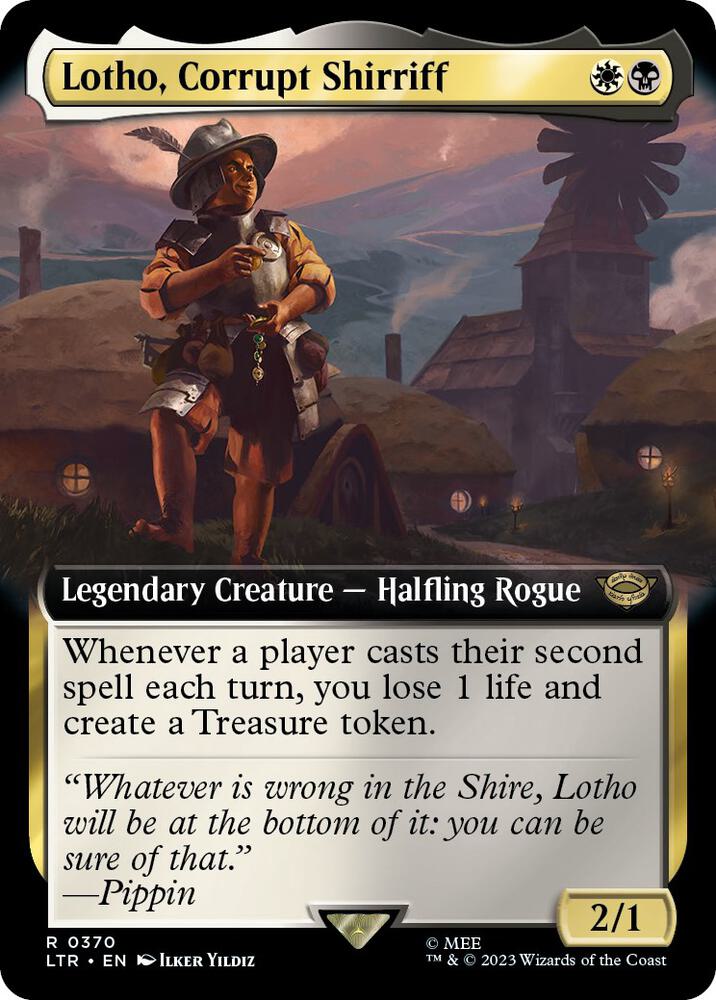 Lotho, Corrupt Shirriff 370 (Universes Beyond: The Lord of the Rings: Tales of Middle-earth)  - Extended Art Foil | Good Games Adelaide SA