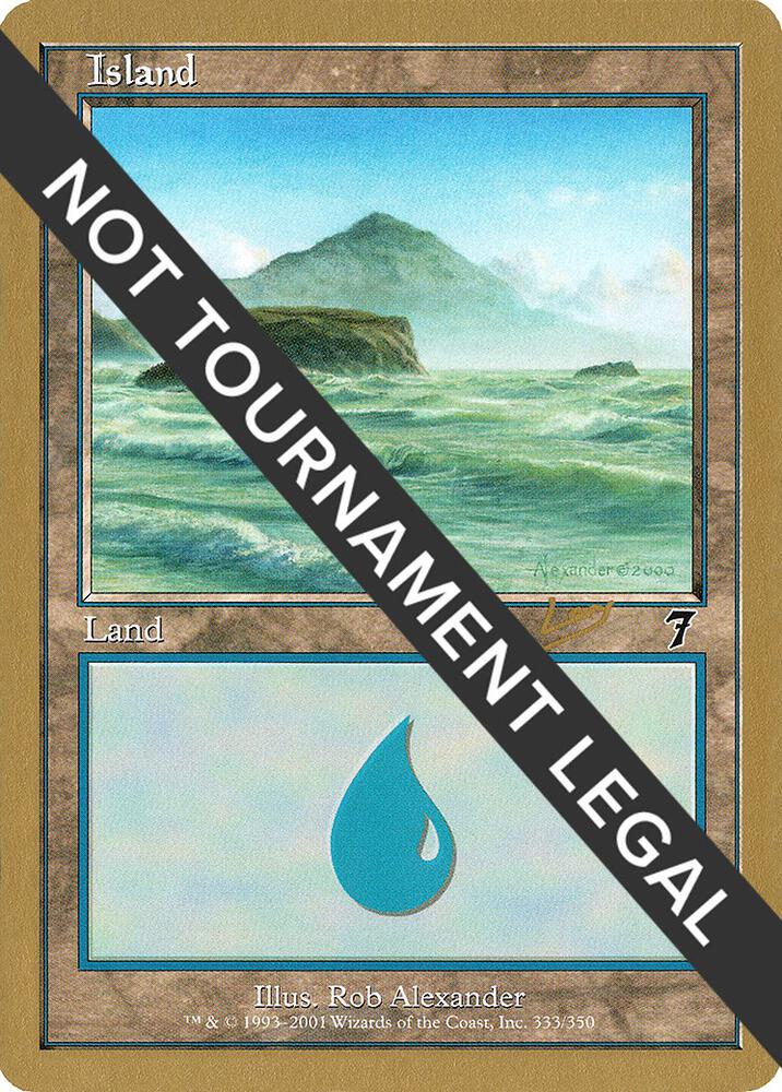 Island 333 2002 Raphael Levy 7ED  (World Championship Decks)  | Good Games Adelaide SA