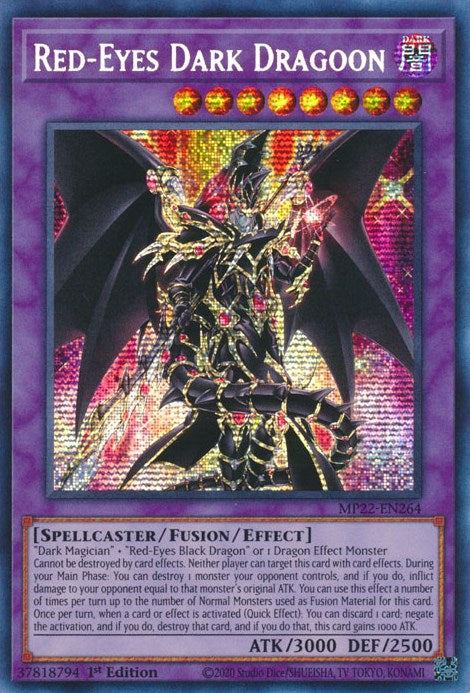 Red-Eyes Dark Dragoon [MP22-EN264] Prismatic Secret Rare | Good Games Adelaide SA