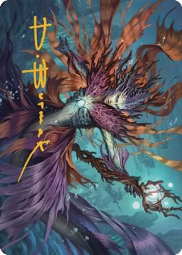 Vodalian Hexcatcher Art Card Gold Stamped Signature 20 (Art Series: Dominaria United)  | Good Games Adelaide SA