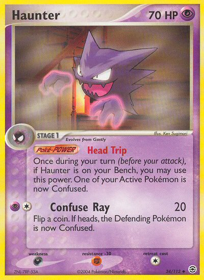 Haunter (34/112) [EX: FireRed & LeafGreen] | Good Games Adelaide SA