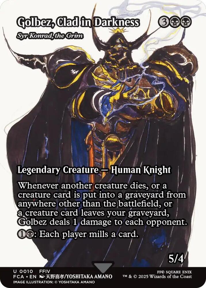 Golbez Clad in Darkness Syr Konrad the Grim Showcase 10 (FINAL FANTASY: Through the Ages)  - Foil | Good Games Adelaide SA
