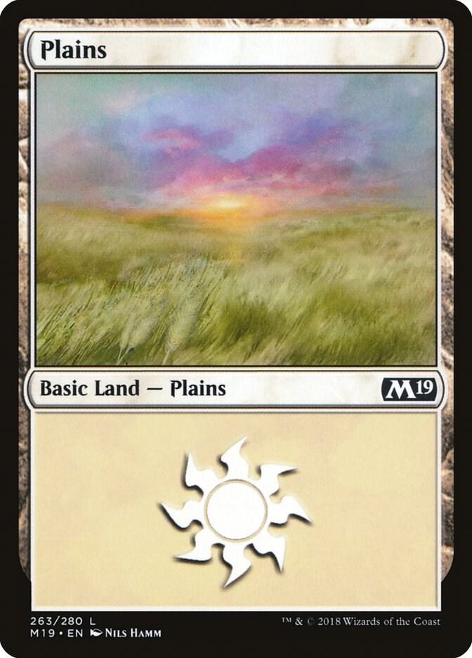 Plains 263 (Core Set 2019)  - Foil | Good Games Adelaide SA