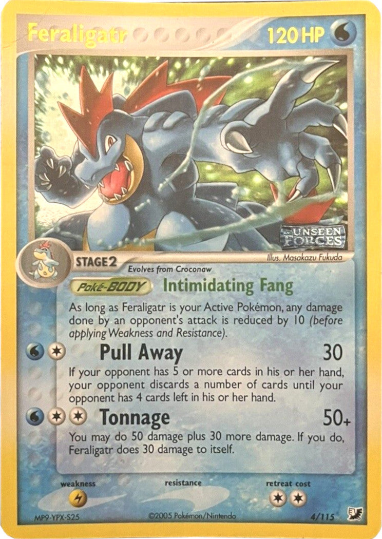 Feraligatr (4/115) (Stamped) [EX: Unseen Forces] | Good Games Adelaide SA