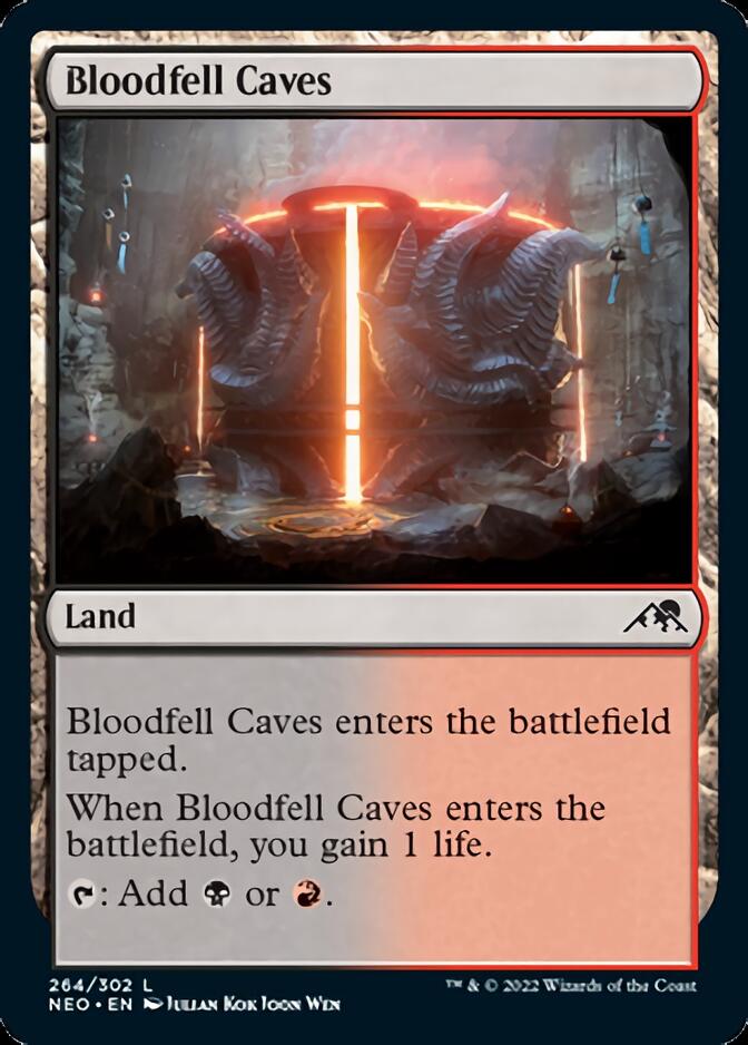 Bloodfell Caves [Kamigawa: Neon Dynasty] | Good Games Adelaide SA