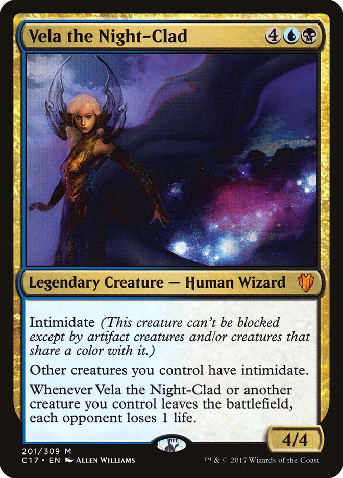 Vela the Night-Clad 201 (Commander 2017)  | Good Games Adelaide SA