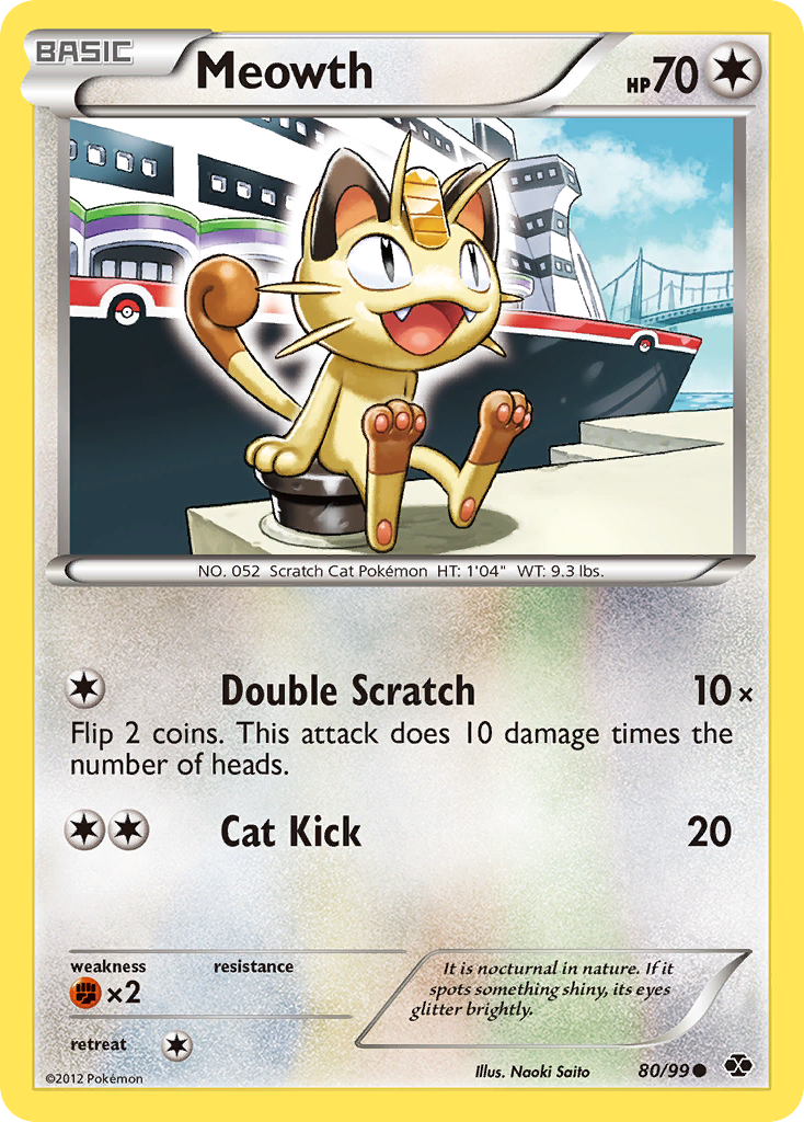 Meowth (80/99) [Black & White: Next Destinies] | Good Games Adelaide SA