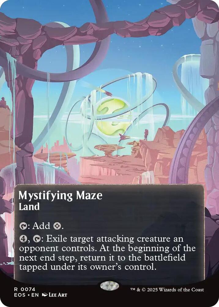 Mystifying Maze 74/0 (Edge of Eternities: Stellar Sights)  - Borderless Foil | Good Games Adelaide SA
