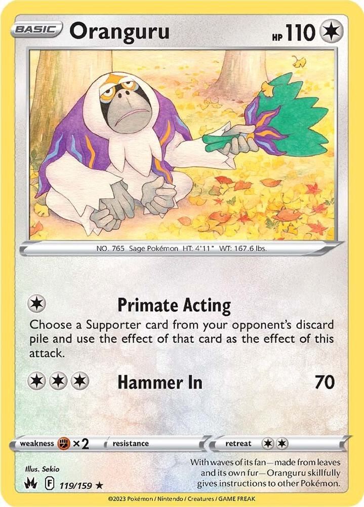 Oranguru 119/159 (Crown Zenith)  | Good Games Adelaide SA