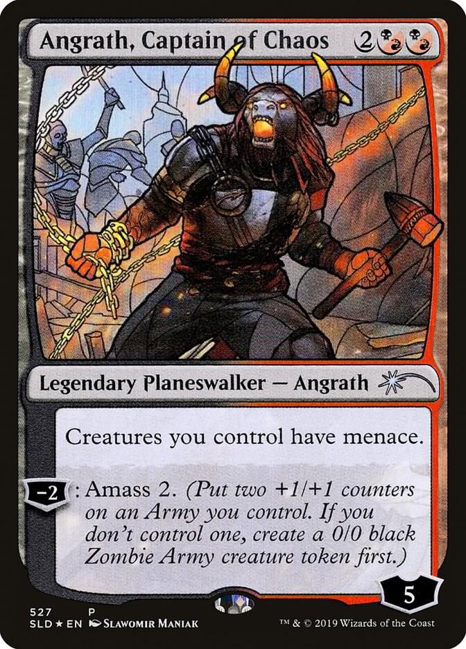 Angrath Captain of Chaos Stained Glass 527 (Secret Lair Drop Series)  - Foil | Good Games Adelaide SA