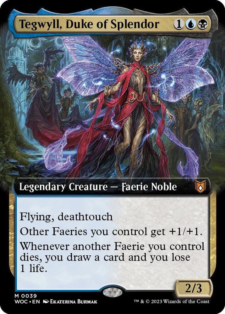 Tegwyll, Duke of Splendor 39 (Commander: Wilds of Eldraine)  - Foil | Good Games Adelaide SA
