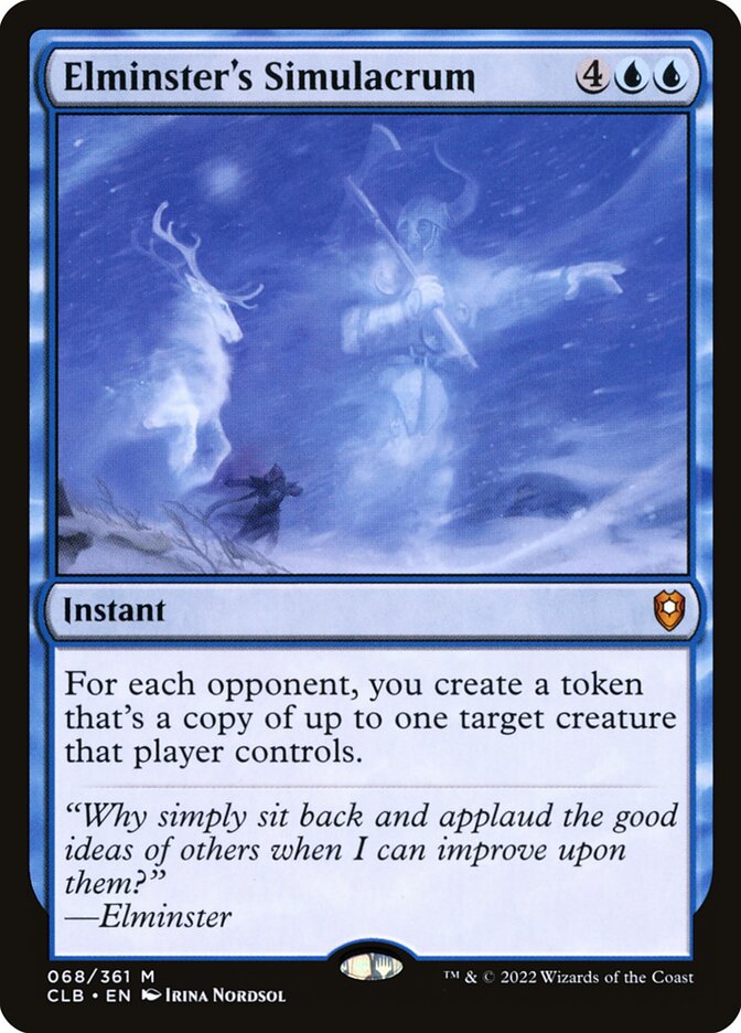 Elminster's Simulacrum 68 (Commander Legends: Battle for Baldur's Gate)  - Foil | Good Games Adelaide SA