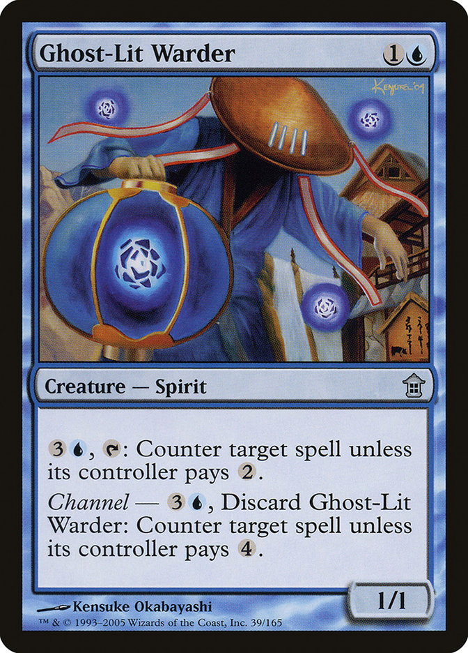 Ghost-Lit Warder 39 (Saviors of Kamigawa)  - Foil | Good Games Adelaide SA