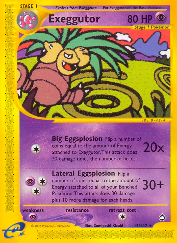 Exeggutor (13/147) [Aquapolis] | Good Games Adelaide SA