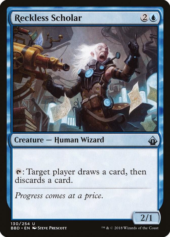 Reckless Scholar 130 (Battlebond)  - Foil | Good Games Adelaide SA