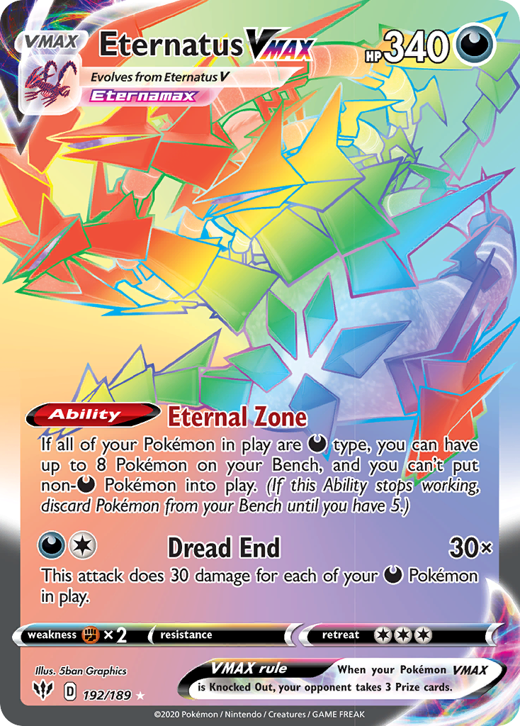 Eternatus VMAX (192/189) [Sword & Shield: Darkness Ablaze] | Good Games Adelaide SA