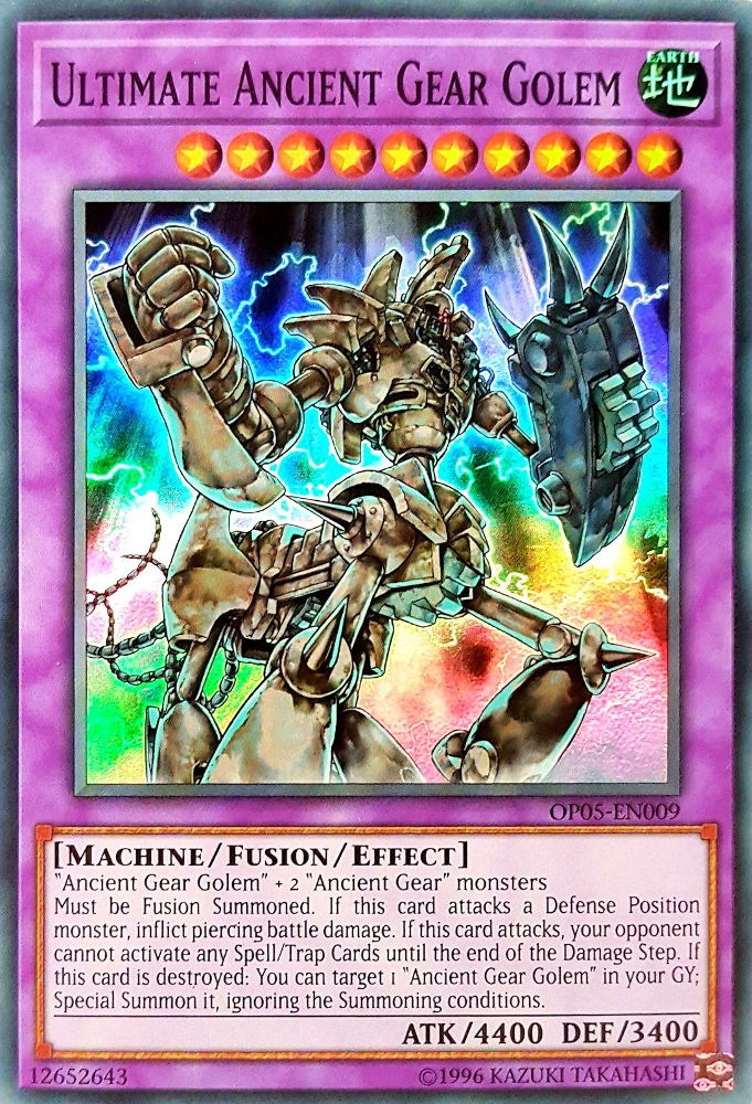 Ultimate Ancient Gear Golem [OP05-EN009] Super Rare | Good Games Adelaide SA