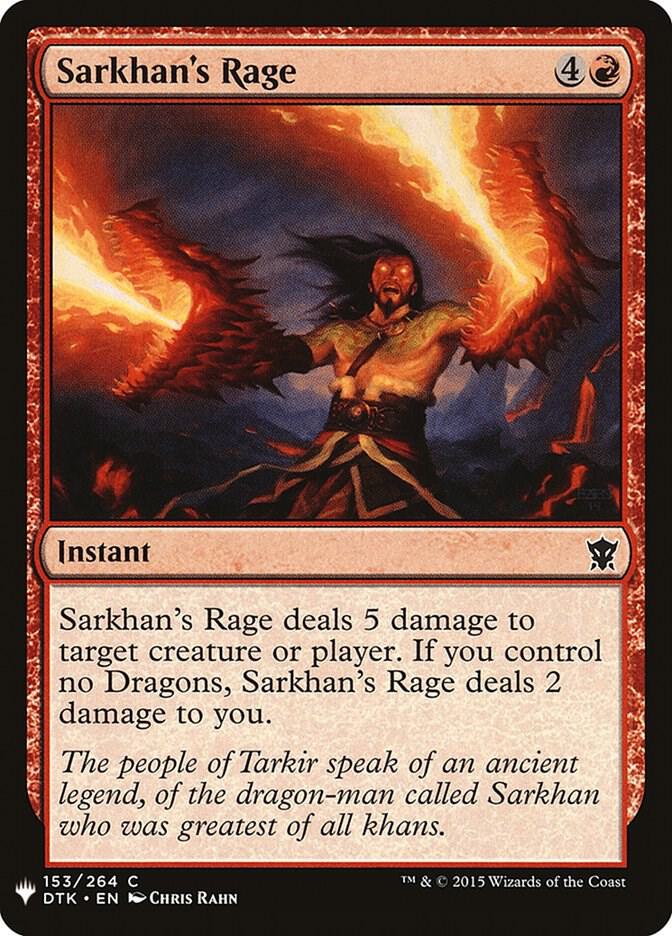 Sarkhans Rage 153 (The List Reprints)  | Good Games Adelaide SA