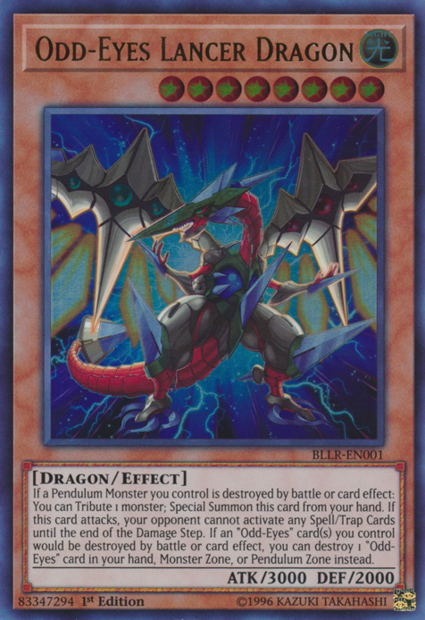 Odd-Eyes Lancer Dragon [BLLR-EN001] Ultra Rare | Good Games Adelaide SA