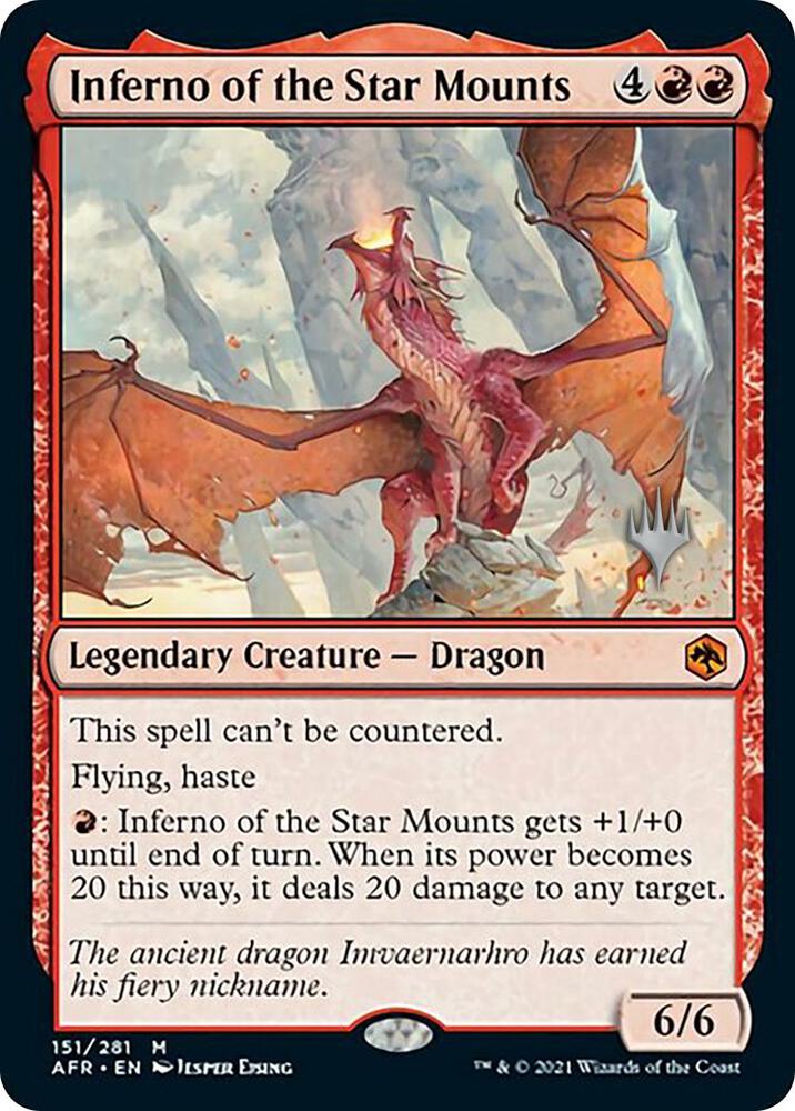 Inferno of the Star Mounts 151 (Promo Pack: Adventures in the Forgotten Realms)  - Foil | Good Games Adelaide SA