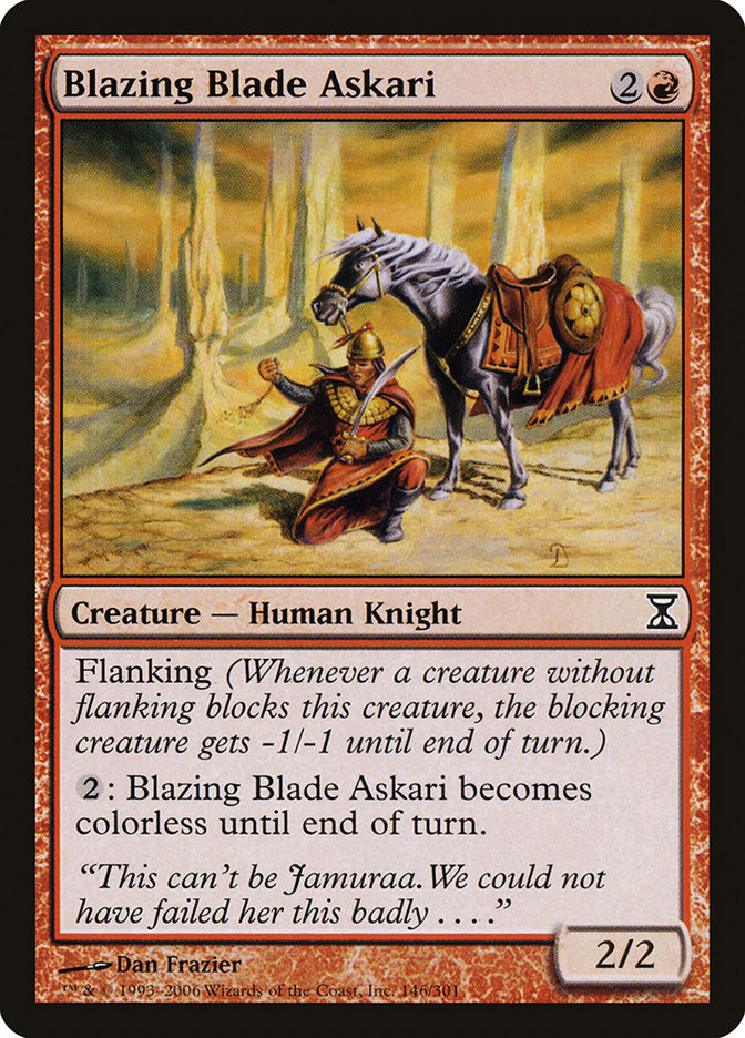 Blazing Blade Askari [Time Spiral] | Good Games Adelaide SA