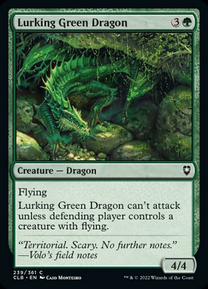 Lurking Green Dragon [Commander Legends: Battle for Baldur's Gate] | Good Games Adelaide SA