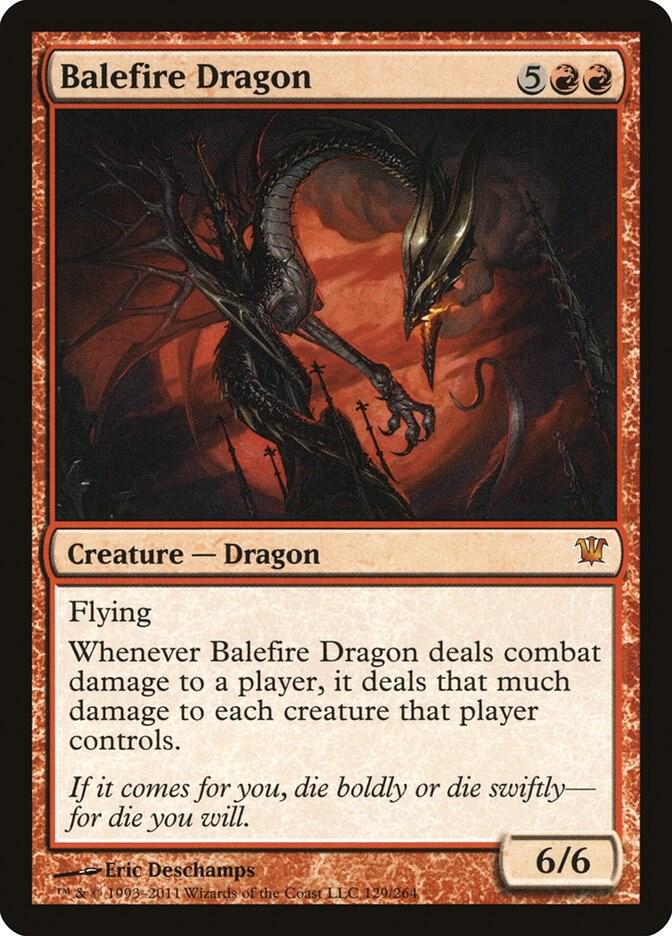 Balefire Dragon 129 (Innistrad)  - Foil | Good Games Adelaide SA