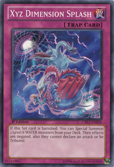 Xyz Dimension Splash [CBLZ-EN069] Common | Good Games Adelaide SA