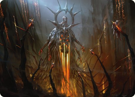 Solphim, Mayhem Dominus Art Card [Phyrexia: All Will Be One Art Series] | Good Games Adelaide SA