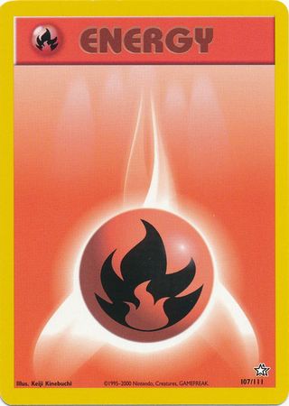 Fire Energy (107/111) [Neo Genesis Unlimited] | Good Games Adelaide SA