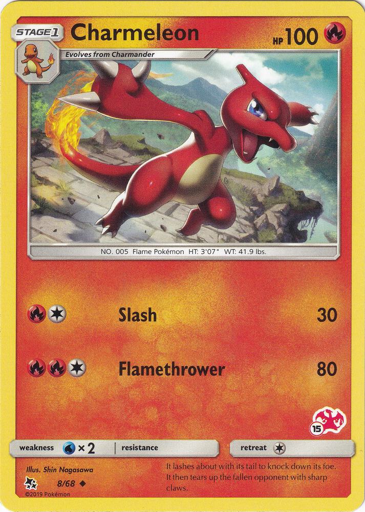 Charmeleon 8 68 15 Charizard Stamped 008/068 (Battle Academy)  | Good Games Adelaide SA