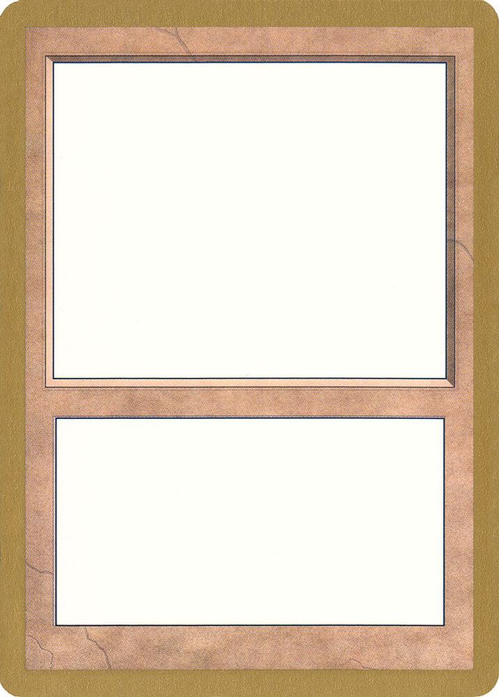 1998 World Championship Blank Card  (World Championship Decks)  | Good Games Adelaide SA