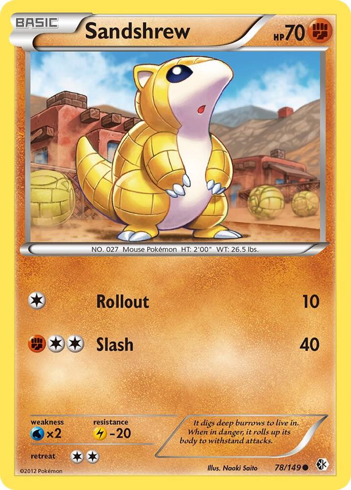 Sandshrew 78/149 (Boundaries Crossed)  | Good Games Adelaide SA