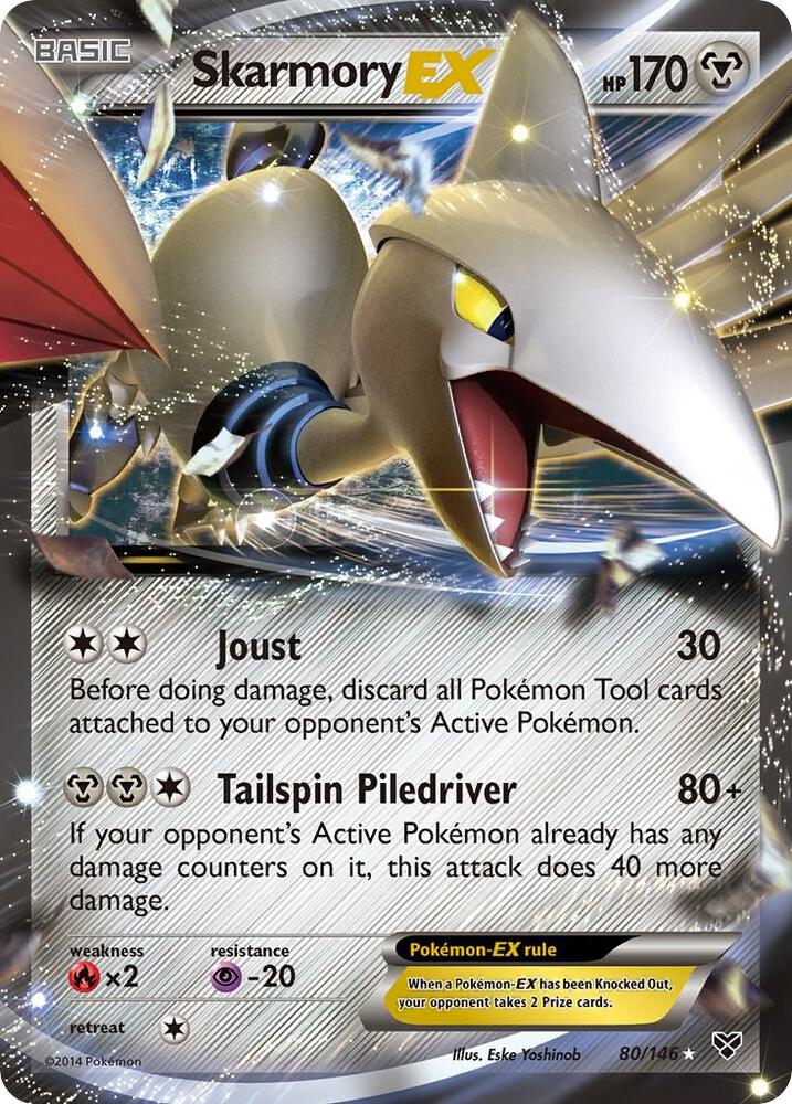 Skarmory EX 80/146 (XY Base Set)  - Holofoil | Good Games Adelaide SA
