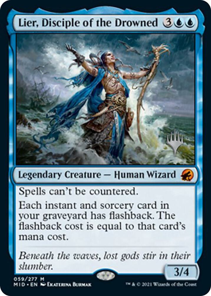Lier Disciple of the Drowned 59 (Promo Pack: Innistrad: Midnight Hunt)  - Foil | Good Games Adelaide SA