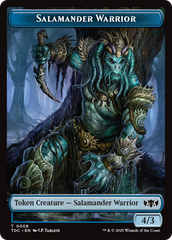 Salamander Warrior // Zombie Druid Double-Sided Token [Tarkir: Dragonstorm Commander Tokens] | Good Games Adelaide SA