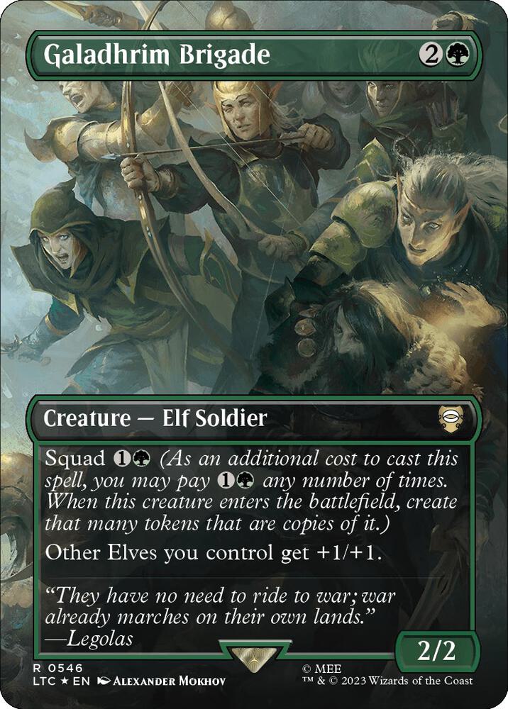 Galadhrim Brigade 546 (Commander: The Lord of the Rings: Tales of Middle-earth)  - Borderless Surge Foil | Good Games Adelaide SA