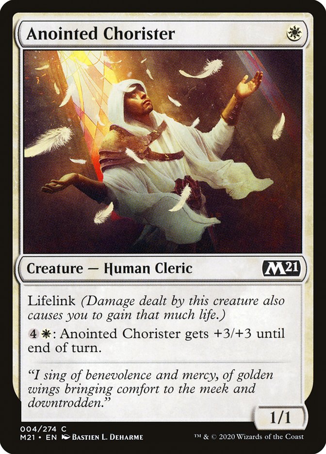 Anointed Chorister 4 (Core Set 2021)  | Good Games Adelaide SA