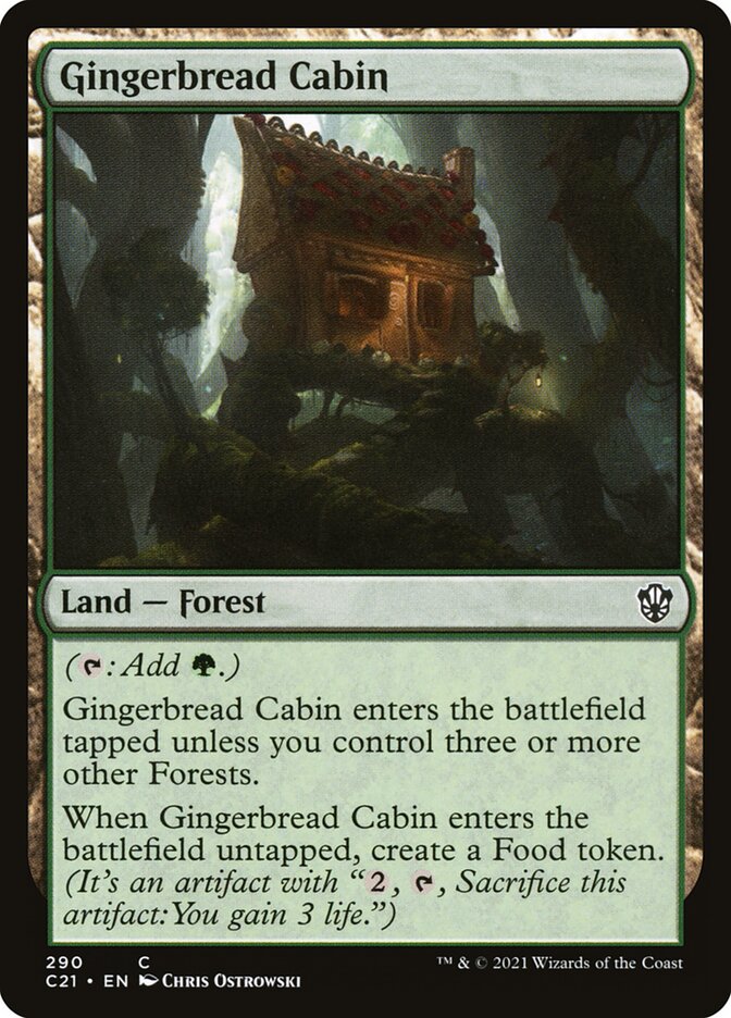 Gingerbread Cabin 290 (Commander 2021)  | Good Games Adelaide SA