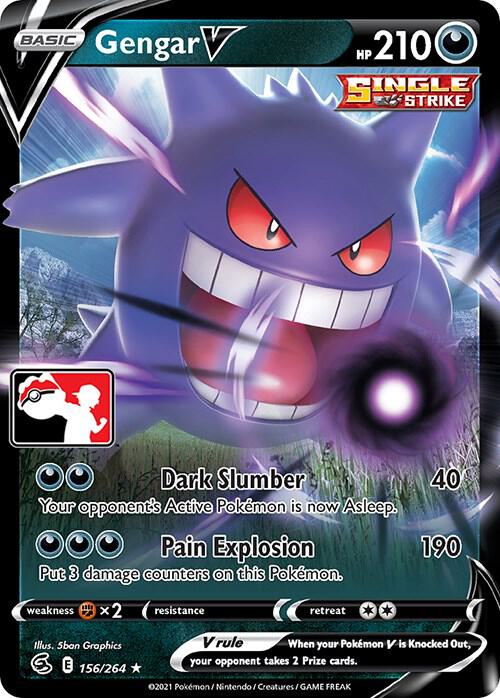 Gengar V Series 2 156/264 (Prize Pack Series Cards)  - Holofoil | Good Games Adelaide SA