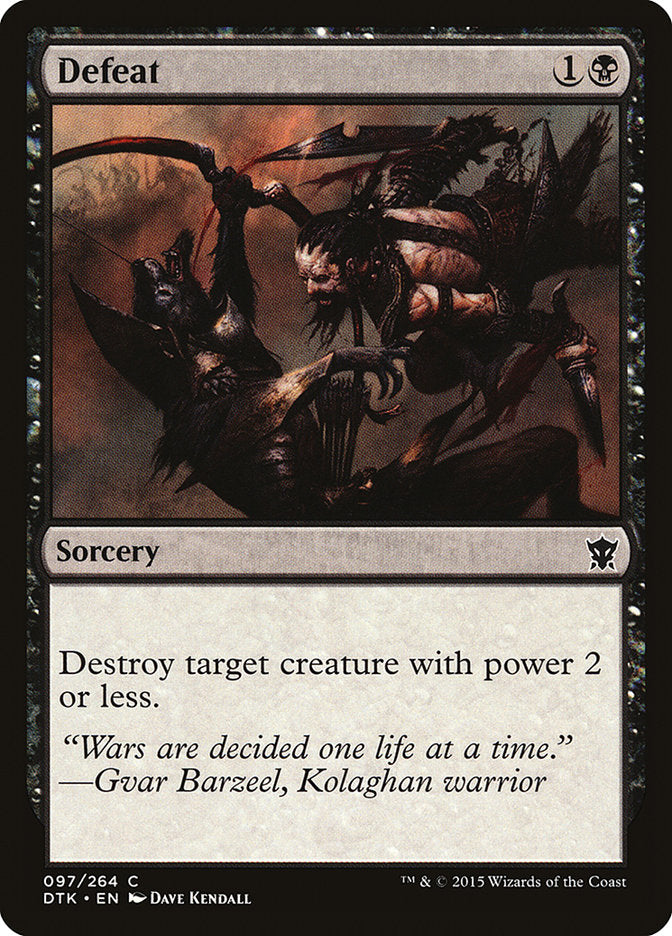 Defeat 97 (Dragons of Tarkir)  - Foil | Good Games Adelaide SA