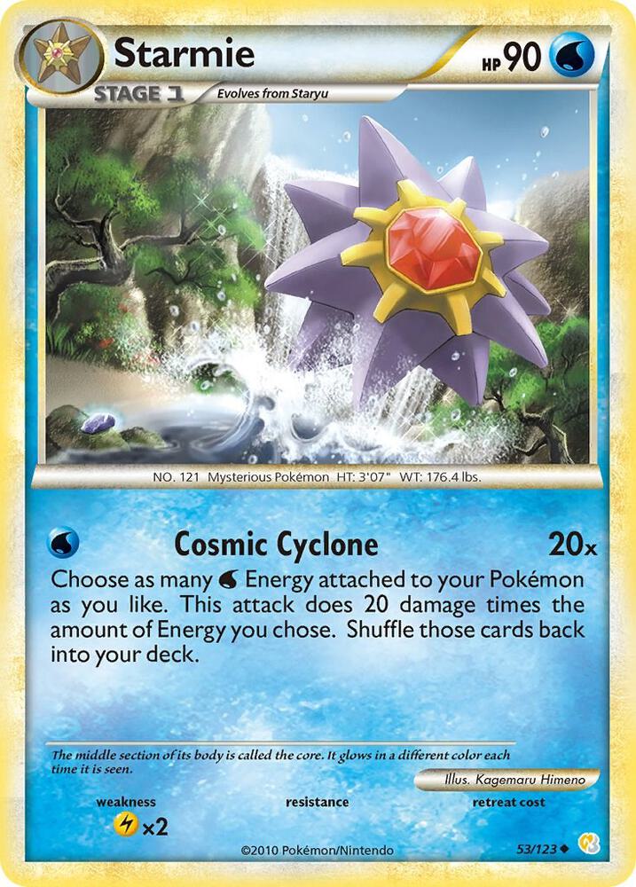 Starmie 53/123 (HeartGold SoulSilver)  - Reverse Holofoil | Good Games Adelaide SA