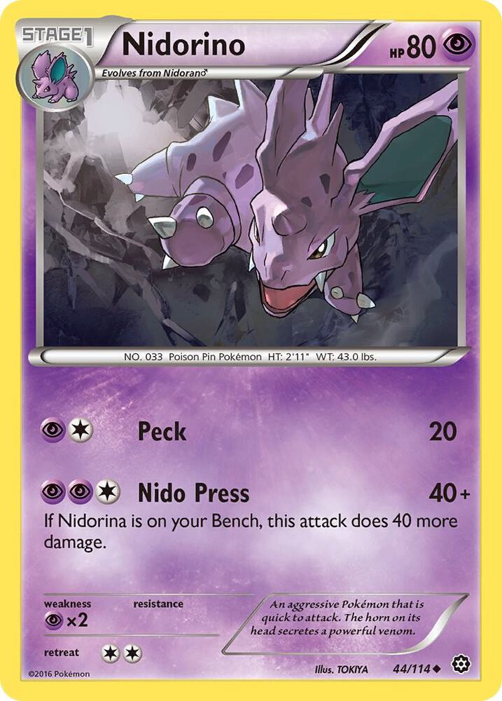 Nidorino 44/114 (XY - Steam Siege)  | Good Games Adelaide SA