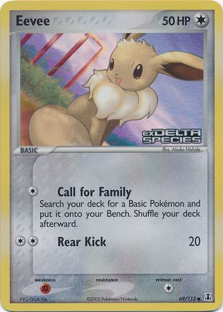Eevee (69/113) (Stamped) [EX: Delta Species] | Good Games Adelaide SA