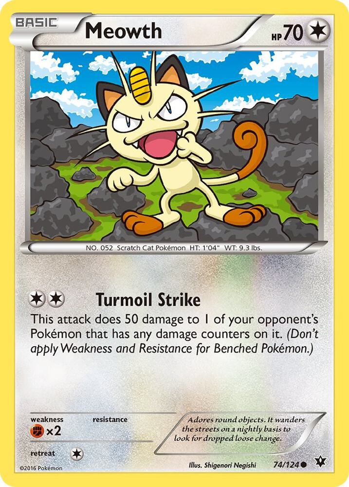 Meowth 74/124 (XY - Fates Collide)  | Good Games Adelaide SA