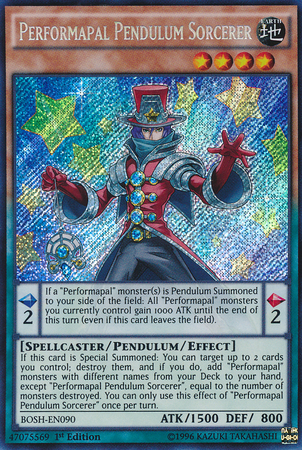 Performapal Pendulum Sorcerer [BOSH-EN090] Secret Rare | Good Games Adelaide SA