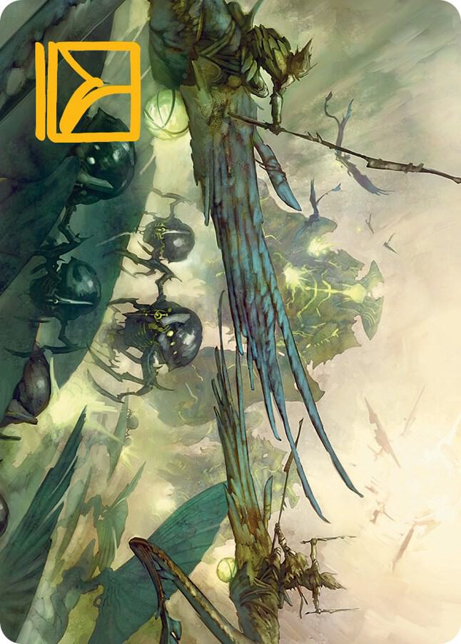 Invasion of Pyrulea Art Card Gold Stamped Signature 47 (Art Series: March of the Machine)  | Good Games Adelaide SA