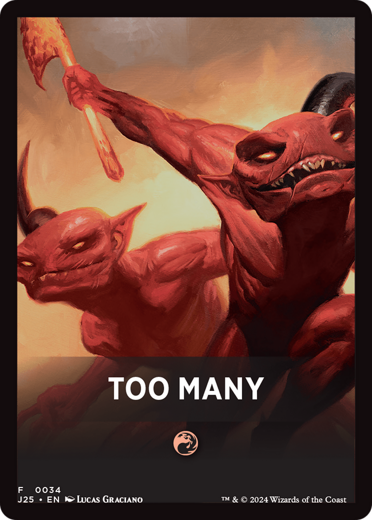Too Many Theme Card [Foundations Jumpstart Front Cards] | Good Games Adelaide SA