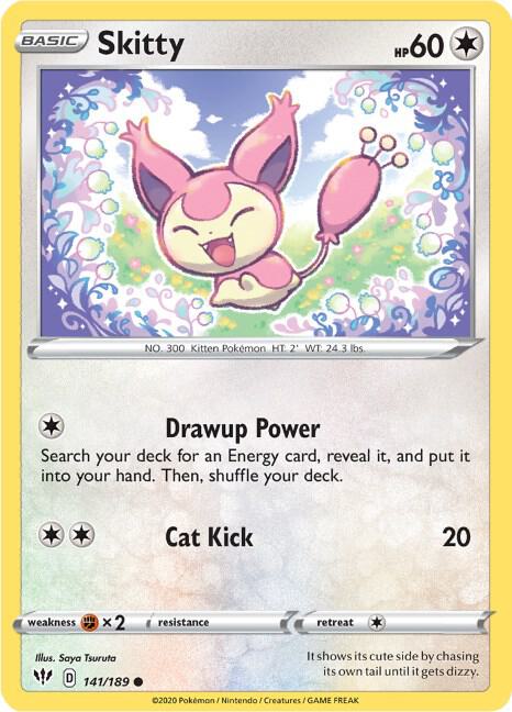 Skitty 141/189 (SWSH03: Darkness Ablaze)  | Good Games Adelaide SA