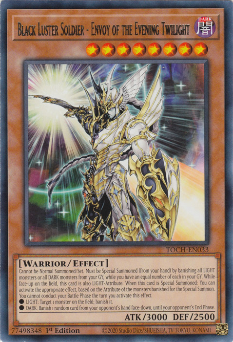 Black Luster Soldier - Envoy of the Evening Twilight [TOCH-EN033] Rare | Good Games Adelaide SA
